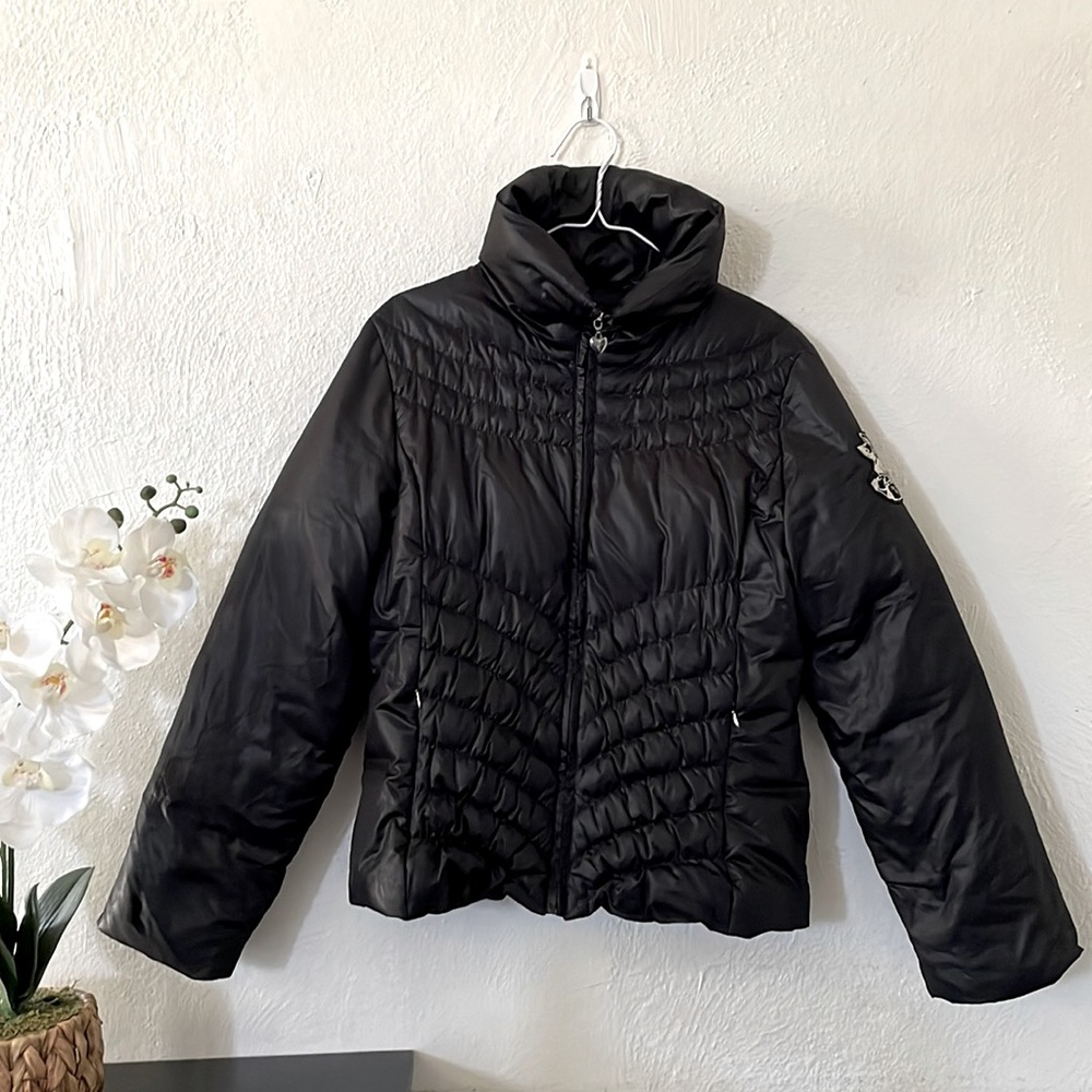 Guess Black Winter Puffer Jacket Size L